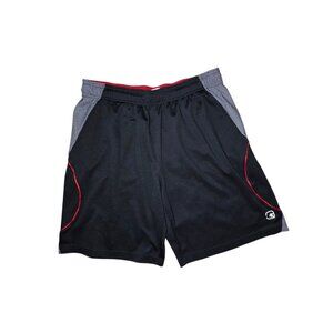 And1 Basketball Shorts 10" Inseam Black Red XL Drawstring